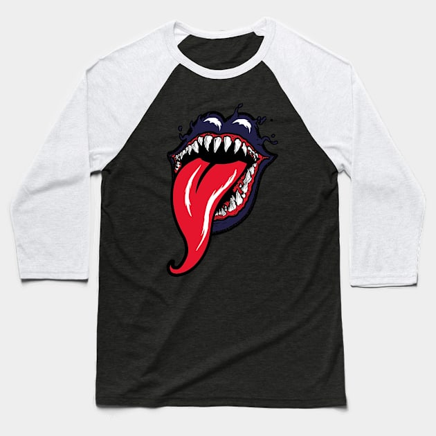 Rolling Venom Baseball T-Shirt by Hislla